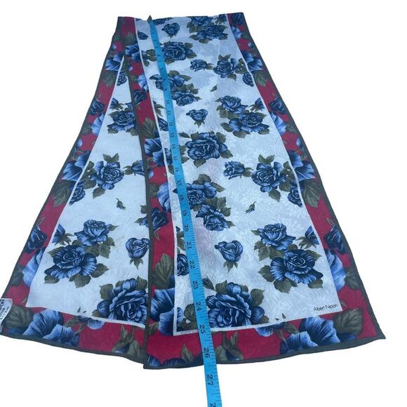 Albert Nipon Vintage 100% Silk Floral Scarf - Picture 11 of 13